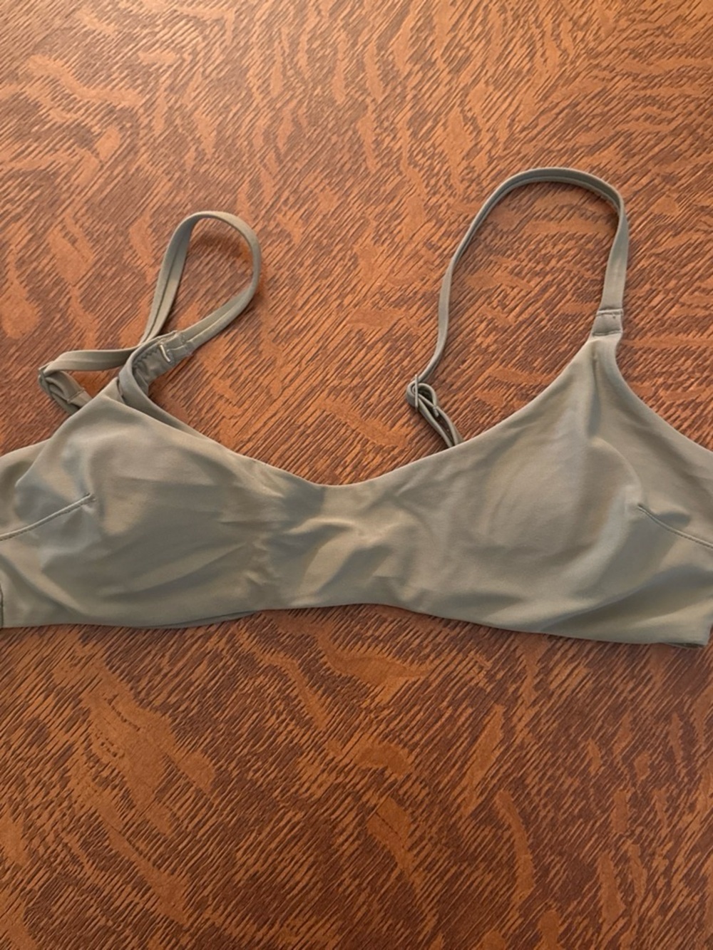 Sage Green Aerie Scoop Bikini Top